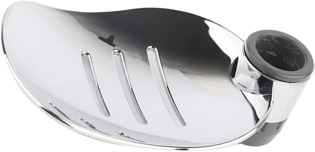 2pcs Silver Soap Holder Drainage for Shower and Bathroom Storage