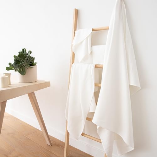 LinenMe 02582 Towel Set 2 Bath Towels and 2 Hand Towels White