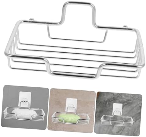 LIFKOME Wall-Mounted Soap Dish with Suction Cup for Bathroom Kitchen
