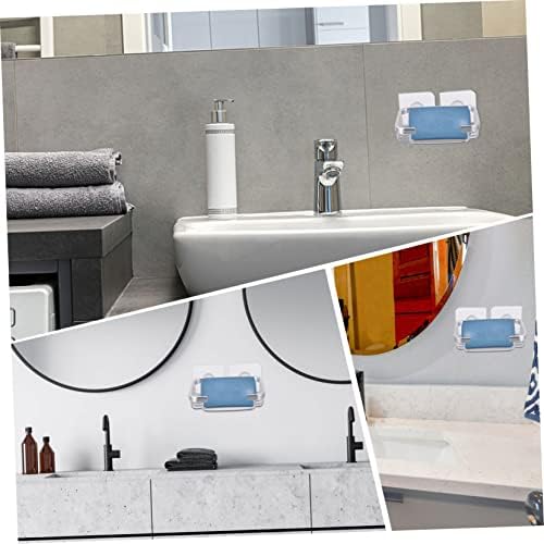 ETHZZLE No-Punch Wall Mount Soap Holder Silver