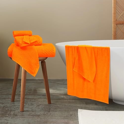 MyOwn Premium Cotton Towel Set 6-Pack Orange