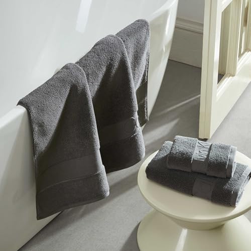 Calvin Klein Bath Towel Set 3-Piece Solid Grey 1