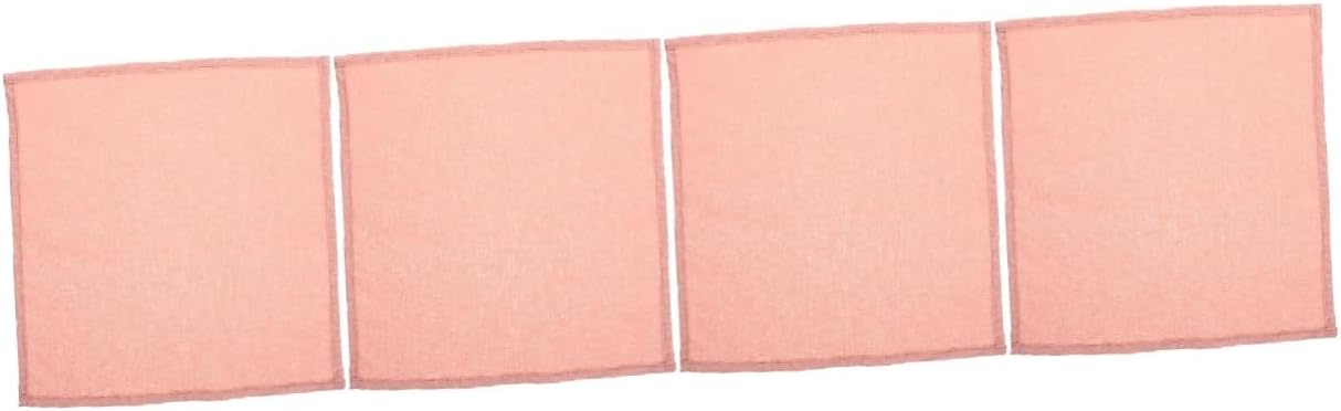 COSMEVIVI 8 Pcs Cotton Linen Pink Hand Towels Set 1