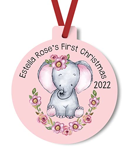 Babys First Christmas 2022 Personalized Ornament