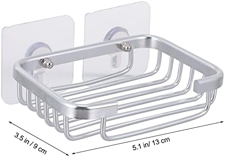 UTHCLO 1set Self-Draining Aluminum Soap Holder