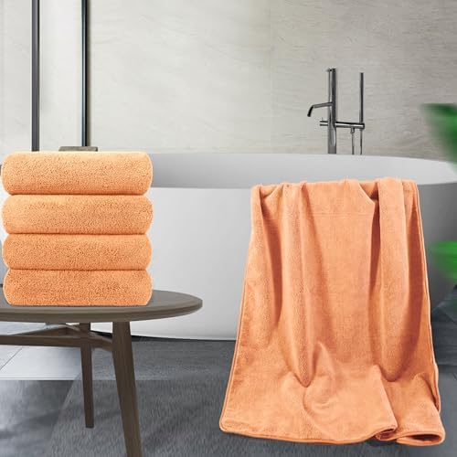 POLYTE Microfiber Bath Towel 57x30in Pack of 4