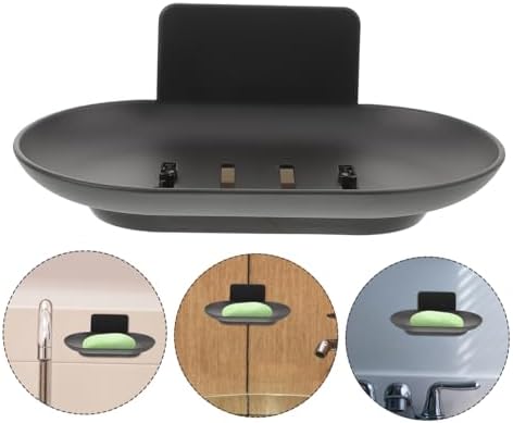 Modern Wall-Mounted Soap Dish Aluminum Self Draining for Home Hotel