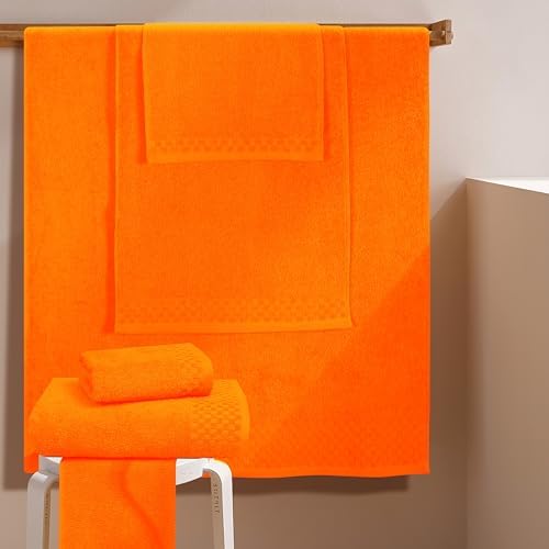 MyOwn Premium Cotton Towel Set 6-Pack Orange