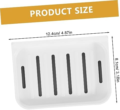 UTHCLO 1Set Absorbent Soap Dish Wall-Mounted Bathroom Organizer