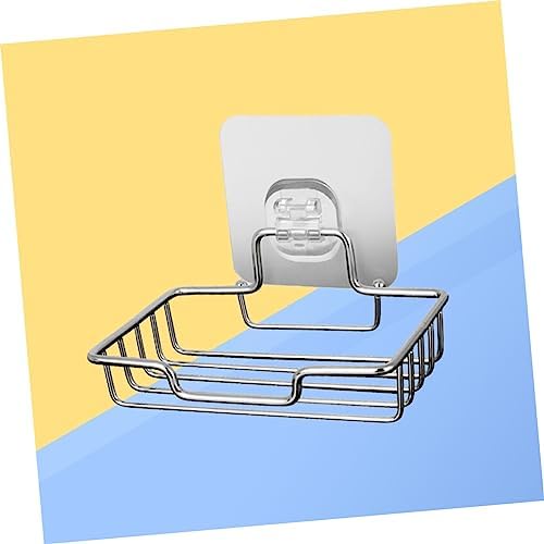 Wall Mounted Stainless Steel Soap Holder Self Adhesive for Bathroom and Kitchen