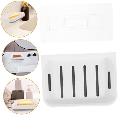 LIFKOME Diatomite Soap Dish Wall-Mounted Sturdy Holder