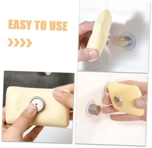 PRETYZOOM Wall Mounted Soap Holder with Magnet Cap