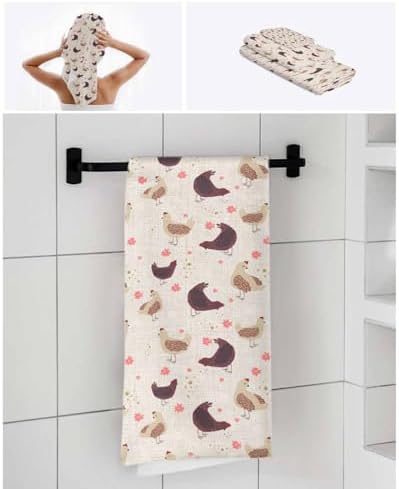 Chees D Zone Farm Chicken Bath Towel Set