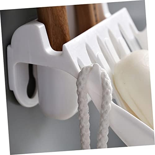 HAKIDZEL Wall-Mounted Soap Dish with Storage Rack