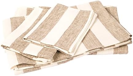 LinenMe Beige Linen Bath Towel Set Philippe