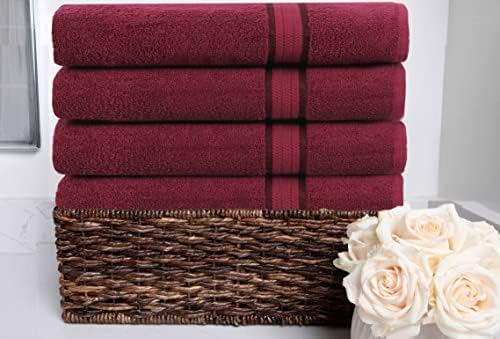 COTTON CRAFT 4 Pack Ultra Soft Bath Towels