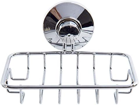 Bodico Metal Soap Dish Holder Chrome Silver 375 x 1 x 5
