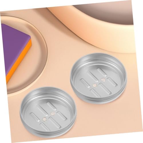 Space-Saving Round Aluminum Soap Dish Travel-Friendly Easy Maintenance