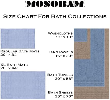 Mosobam 4pc Luxury Turkish Towel Set - Bamboo Viscose Combed Cotton