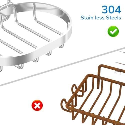 MASADI 304 Stainless Steel Wall Mounted Soap Dish Holder