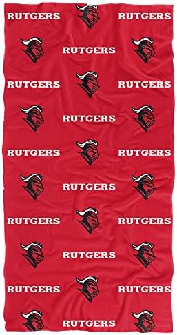 LOGOVISION Rutgers University Bath Towel 30x60 Logo Pattern