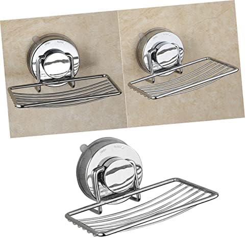 Anneome Suction Cup Soap Dish Holder Stainless Steel Easy Install No Drill