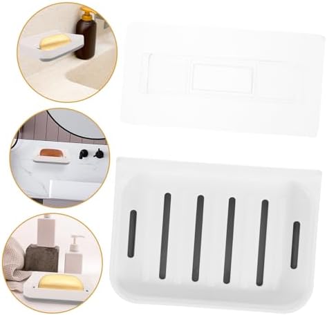 1set Absorbent Diatom Soap Dish Sturdy Bathroom Organizer
