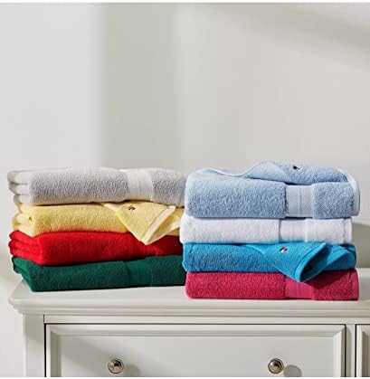 Tommy Hilfiger Solid Bath Towel 30 X 54 Inches Chinese Red