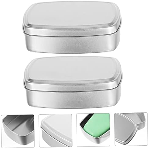 STOBAZA 2Pcs Leak-Proof Soap Holders with Lid
