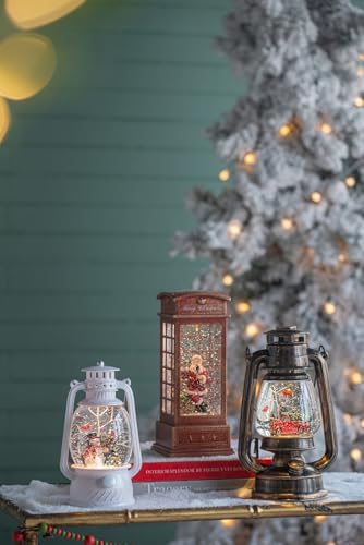 Dyncan Festive LED Christmas Lantern with Snowman Tree 1