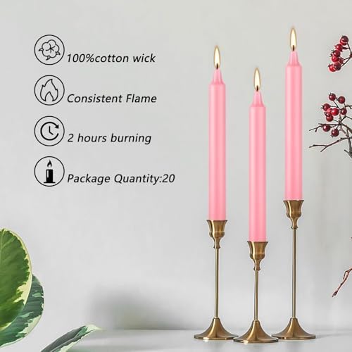 YOROXRG Set of 40 Pink Spell Chime Candles