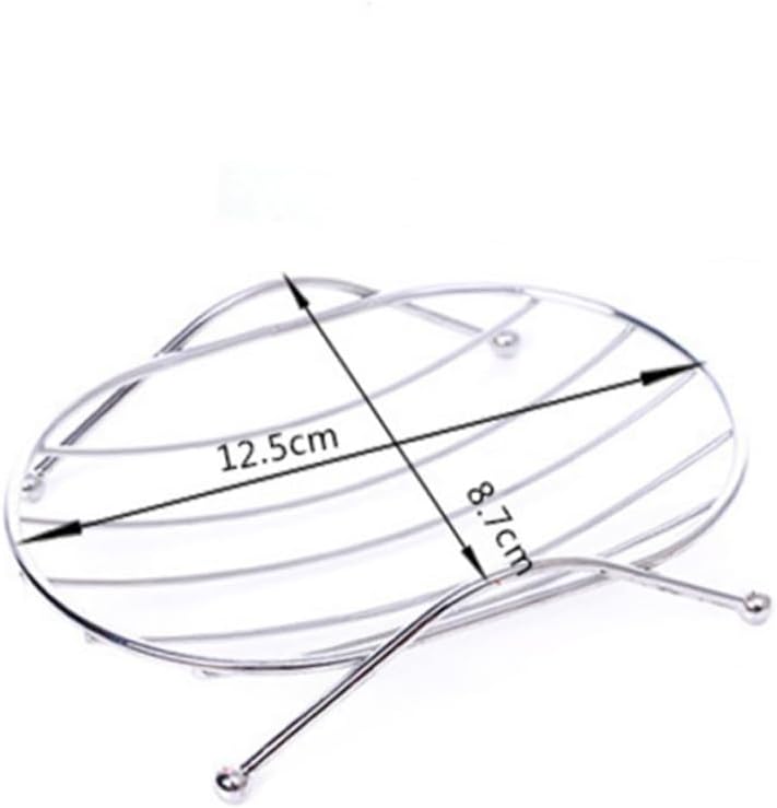 PRETYZOOM Wall-Mounted Soap Dish No Drill Oval Design