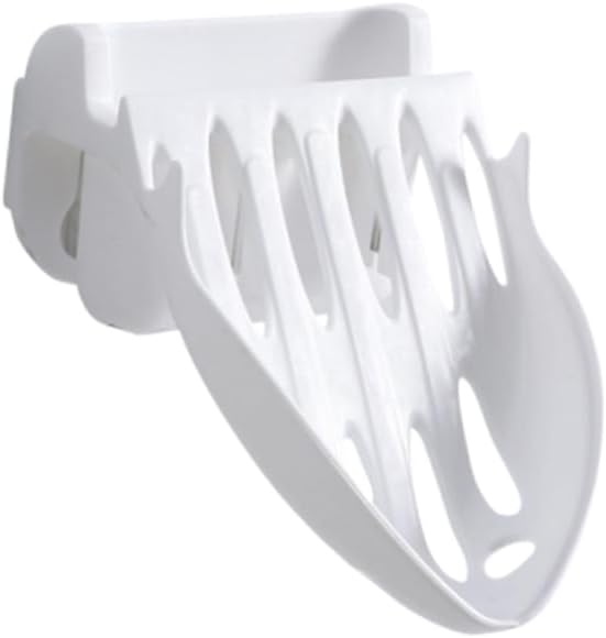 FELTECHELECTR Wall-Mounted Soap Dish Holder White for Tiles Walls Glass