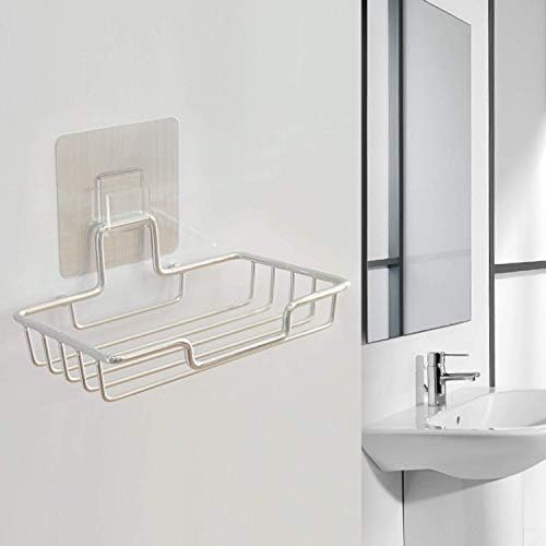 Admeya Adhesive Soap Dish with Powerful Wall Mount