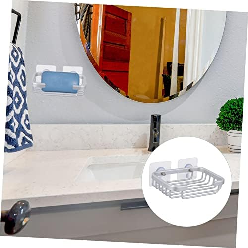 ETHZZLE No-Punch Wall Mount Soap Holder Silver