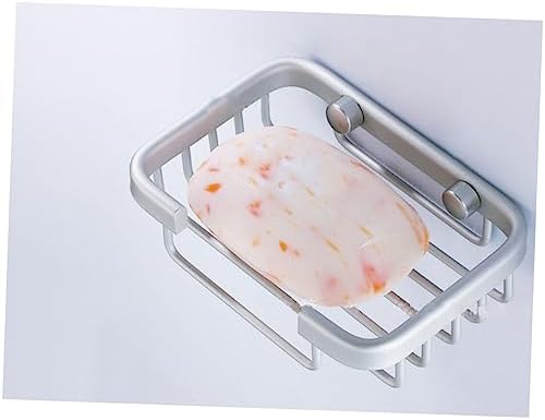 Wall Mount Soap Holder Brushed Aluminum Bath Organizer
