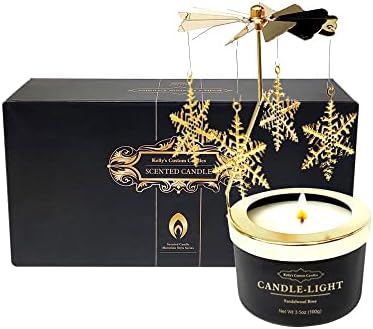 Kellys Custom Candles Rotating Snowflake Gift for Her