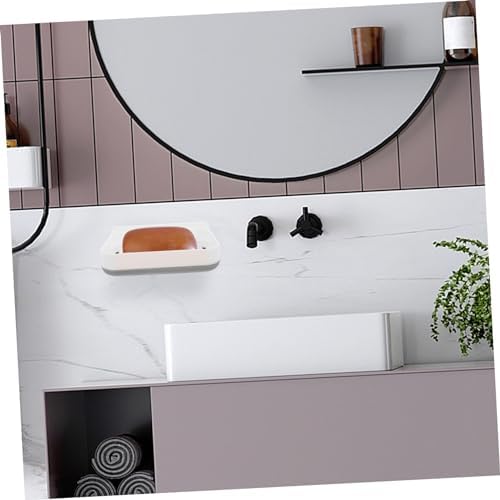 1set Dish Wall-Mounted Fast-Drying Soap Holder for Bathroom