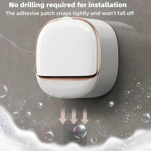 Luxury Soap Holder with Drain Tray and Flip Lid
