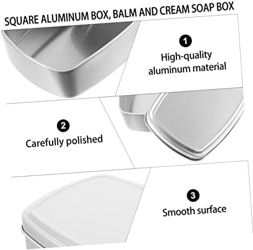 STOBAZA 2Pcs Leak-Proof Soap Holders with Lid