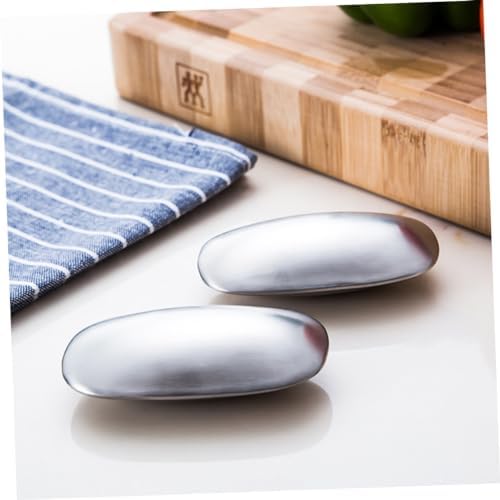 KONTONTY Hand Remover Stainless Steel Soap Bar for Garlic Onions Fish