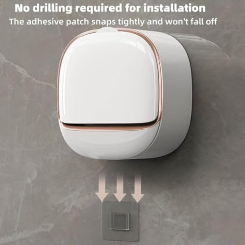 Luxury Soap Holder with Flip Lid and Drain Tray
