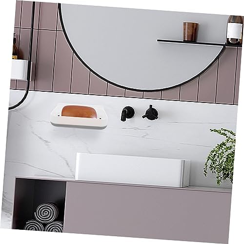 ABOOFAN White Bathroom Soap Dish Fast Dry