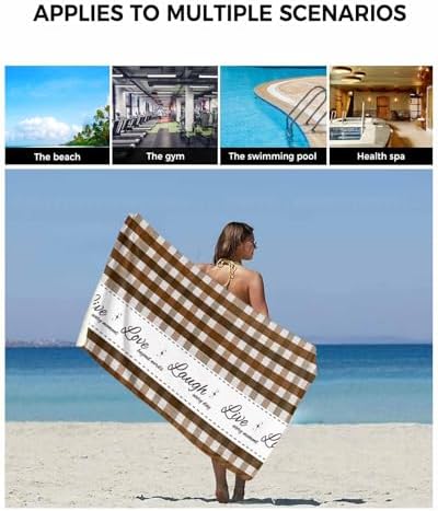 Chees D Zone Farm Stripe Retro Linen Bath Towel Set 1