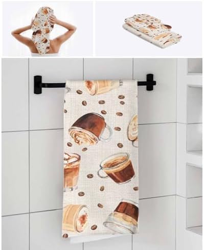 Chees D Zone Retro Coffee Bean Bath Towel Set