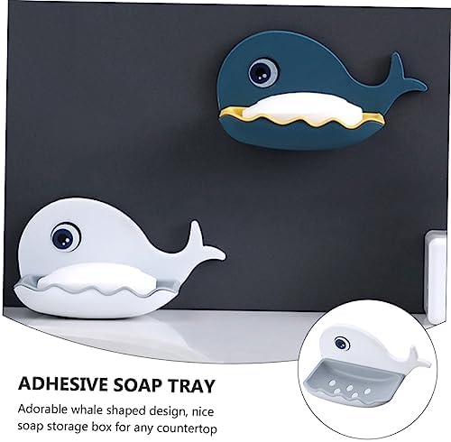 HAKIDZEL Wall Mount Soap Dish with Double Drainage