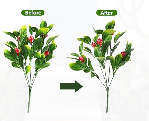 RECUTMS Artificial Ferns Greenery Bushes for Home Decor
