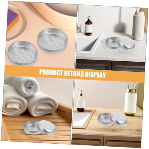 Zerodeko Round Soap Case Aluminum Soap Holder