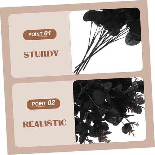 VOSAREA 4 Sets Faux Eucalyptus Branches for Home Decor