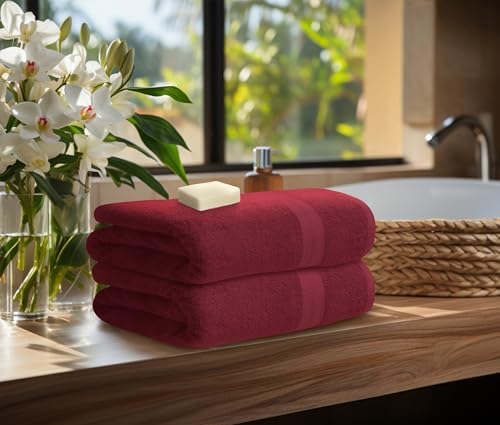 Avalon Towels Luxury 8 Piece Set Crimson Red 1